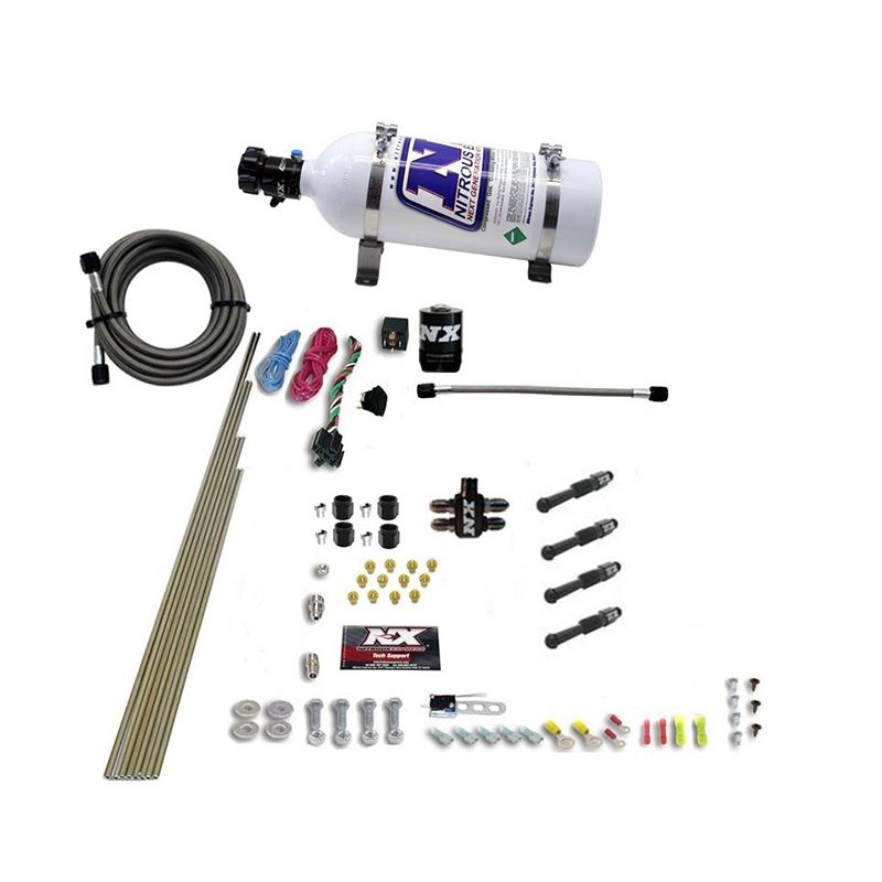 Nitrous Express Dry Direct Port Nitrous Kit 4 Cyl w/5lb Bottle (93046-05)