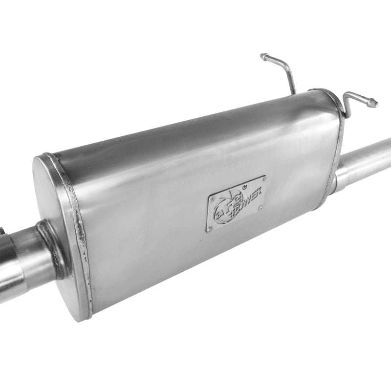 aFe ATLAS 2-1/2 IN Aluminized Steel Cat-Back Exhaust System w/ Muffler and Polish Tip (49-03042-1)