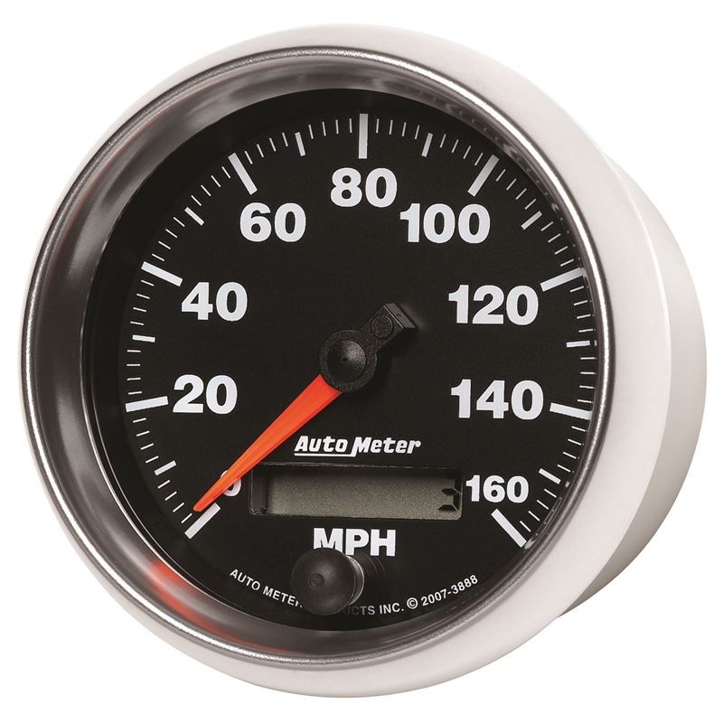 AutoMeter GS 3-3/8 inch 160 MPH In Dash Speedometer Gauge (3888)