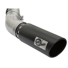 Load image into Gallery viewer, aFe Large Bore-HD 4 IN 409 Stainless Steel DPF-Back Exhaust System w/Black Tip (49-44085-B)