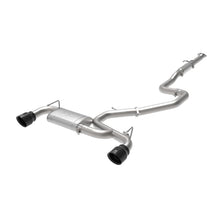 Load image into Gallery viewer, Takeda 3 IN 304 Stainless Steel Cat-Back Exhaust System w/ Black Tips (49-37008-B)