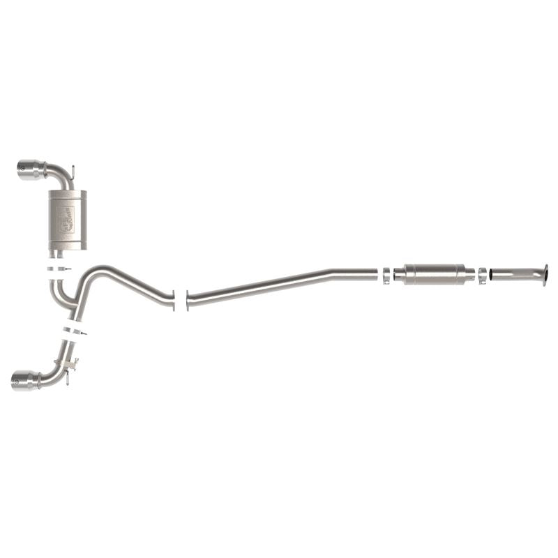 Takeda 3 IN 304 Stainless Steel Cat-Back Exhaust w/ Polished Tips (49-37033-P)