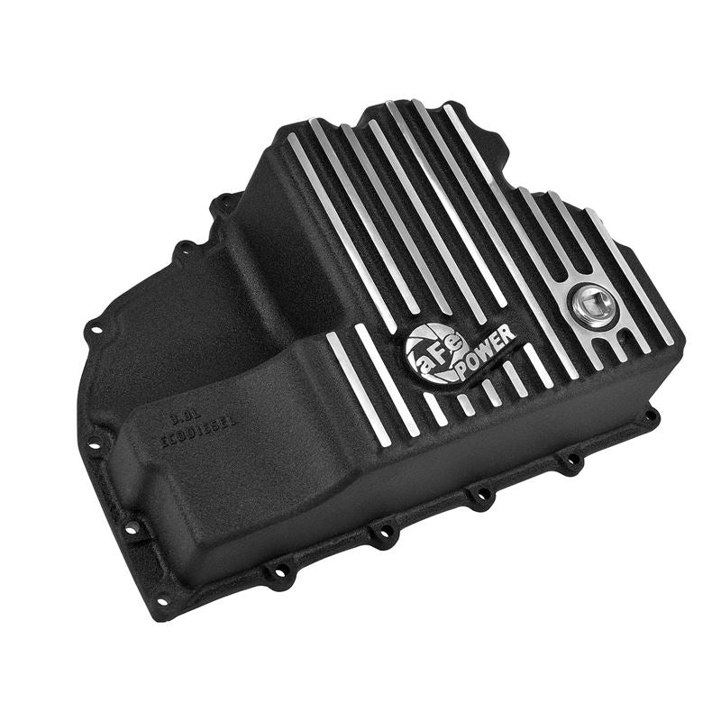 aFe Pro Series Engine Oil Pan Black w/ Machined Fins (46-70282)