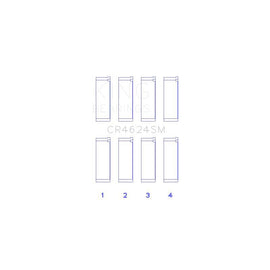 King Engine Bearings Connecting Rod Bearing Set for 2010-2019 Hyundai Tucson (CR4624SM0.5)