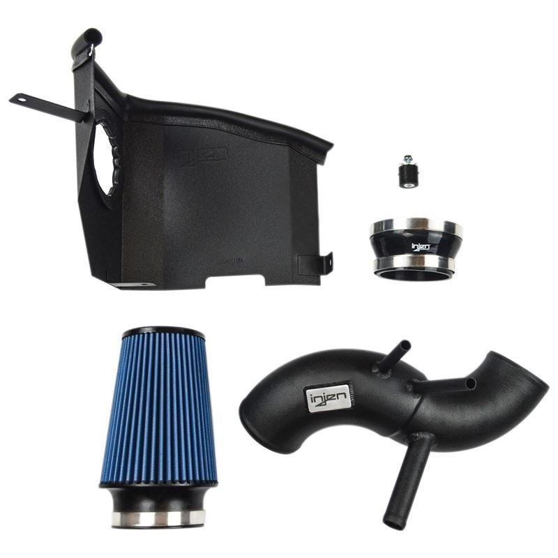 Injen Wrinkle Black Short Ram Air Intake System with SuperNano-Web Dry Air Filter (SP1355WB)