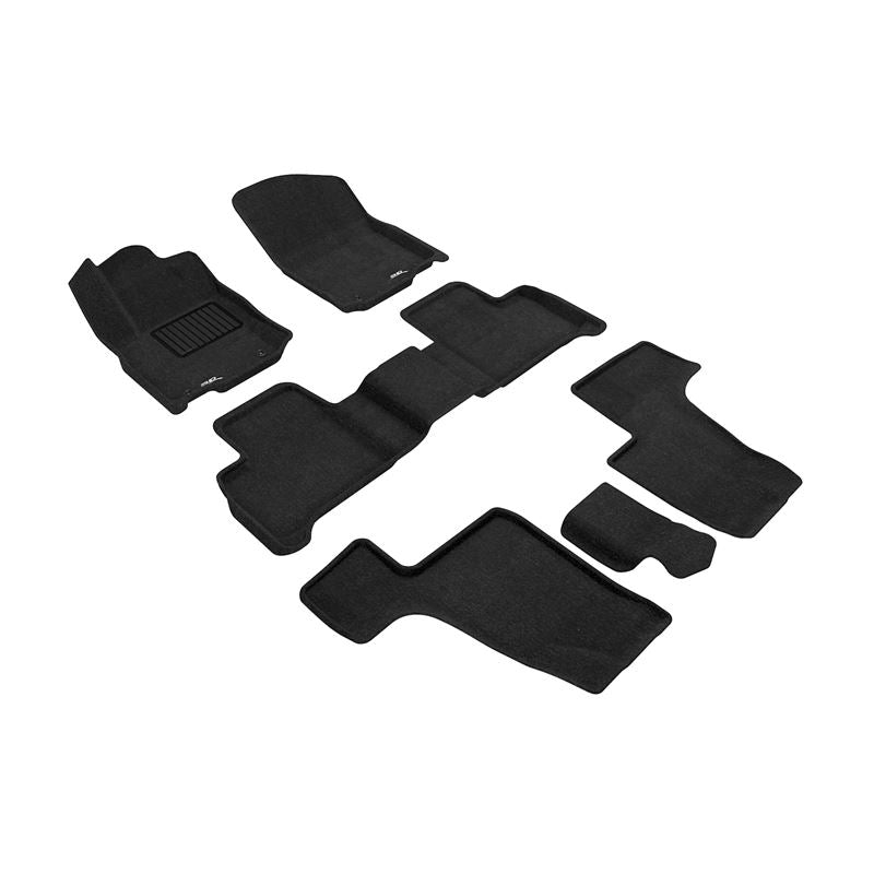 3D Maxpider ELEGANT Floor Mat, BLACK, 1ST ROW/2ND ROW/3RD ROW (L1MB03904709)