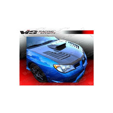 Load image into Gallery viewer, VIS Racing Tracer Style Black Carbon Fiber Hood (06SBWRX4DTRA-010C)