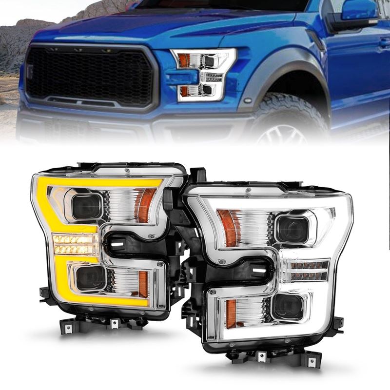 ANZO USA LED Projector Headlight Set for 2015-2017 Ford F-150 (111548)