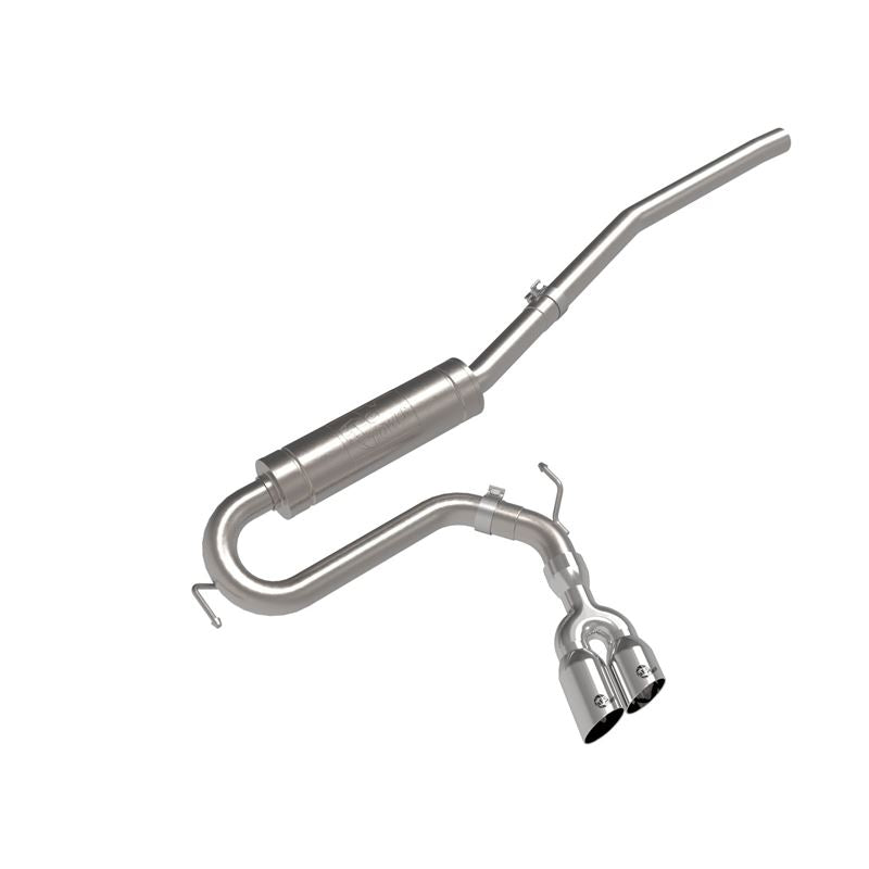 aFe POWER Rebel Series 2-1/2 IN 304 Stainless Steel Cat-Back Exhaust w/ Polished Tip (49-33144-P)