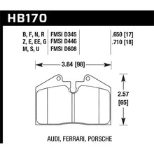 Load image into Gallery viewer, Hawk Performance Black Brake Pads (HB170M.650)