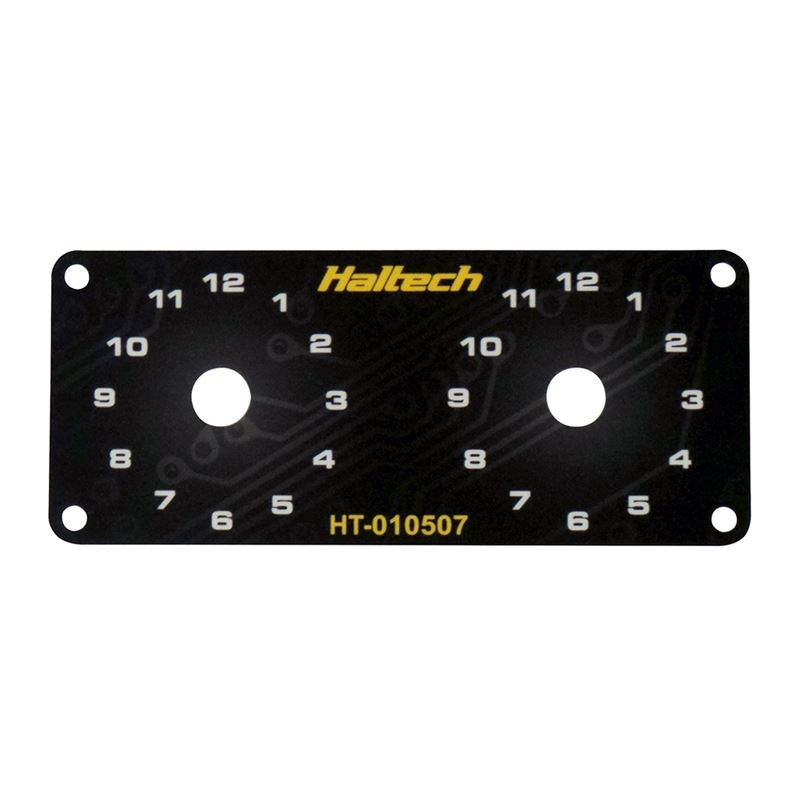 Haltech Dual Switch Panel Only - includes Yellow knob (HT-010507)