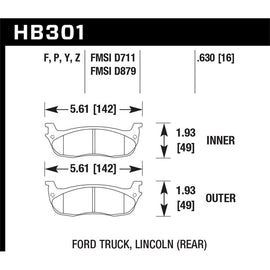 Hawk Performance LTS Brake Pads (HB301Y.630)