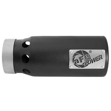 Load image into Gallery viewer, aFe SATURN 4S 409 Stainless Steel Clamp-on Exhaust Tip Black Right Side Exit (49T40501-B122)