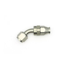 Load image into Gallery viewer, Deatschwerks 8AN Female Swivel 45-degree Hose End PTFE (incl 1 Olive Insert) (6-02-0855)