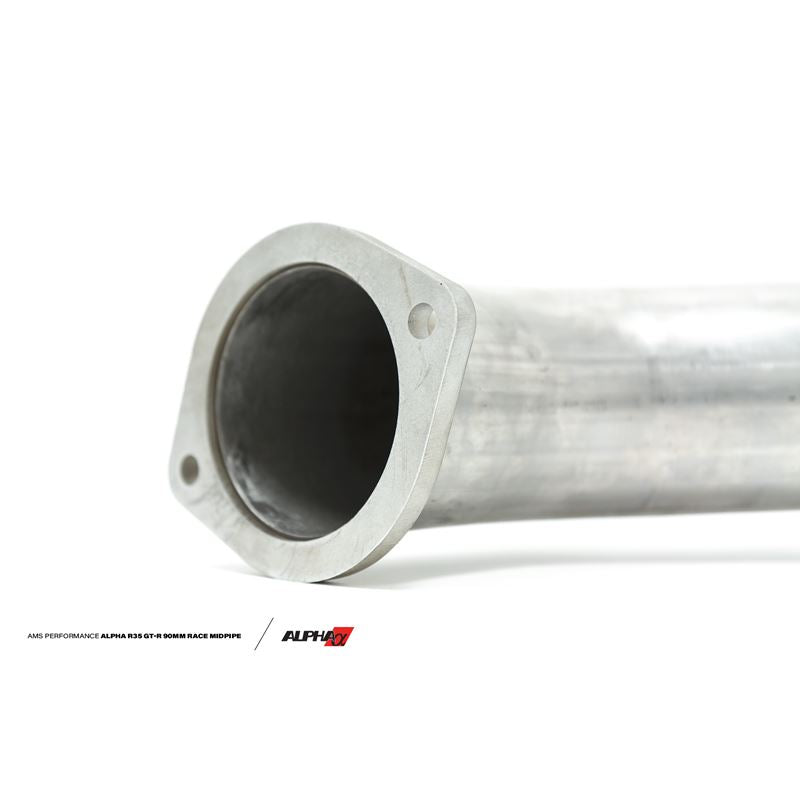 ALPHA Performance R35 GT-R 90mm Race Midpipe - Non-Resonated, 90mm (ALP.07.05.0003-1)