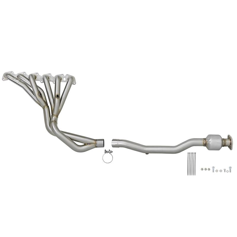 aFe Power Twisted Steel Long Tube Header MidPipe(48-36109-YC)