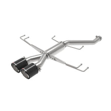 Load image into Gallery viewer, Takeda 2-1/2 IN 304 Stainless Steel Axle-Back Exhaust System w Carbon Fiber Tips (49-36626-C)