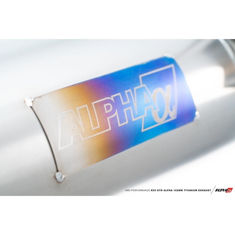 AMS Performance R35 GTR ALPHA 102mm Titanium Exhaust (ALP.07.05.0007-1)