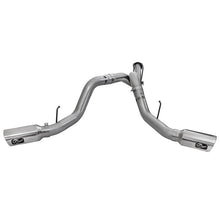 Load image into Gallery viewer, aFe Large Bore-HD 4 IN 409 Stainless Steel DPF-Back Exhaust System w/Polished Tip (49-43065-P)