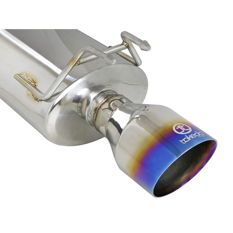 Takeda 304 Stainless Steel Cat-Back Exhaust w/ Blue Flame Tip (49-36605-L)