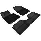 3D Maxpider KAGU Floor Mat, BLACK, 1ST ROW/2ND ROW (L1HY01801509)