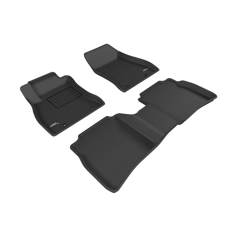 3D Maxpider KAGU Floor Mat, BLACK, 1ST ROW/2ND ROW (L1NS07601509)