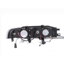 Load image into Gallery viewer, ANZO USA 1990-1993 Honda Accord Projector Headlights w/ Halo Black 1pc (121048)