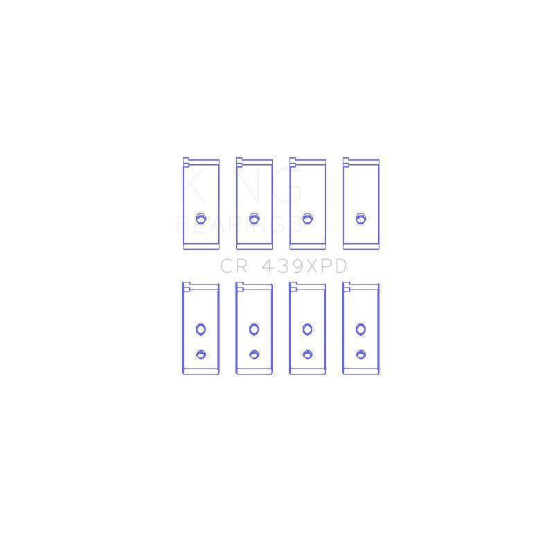 King Engine Bearings Connecting Rod Bearing Set for 1984-1985 Honda Accord (CR 439XPD STDX)