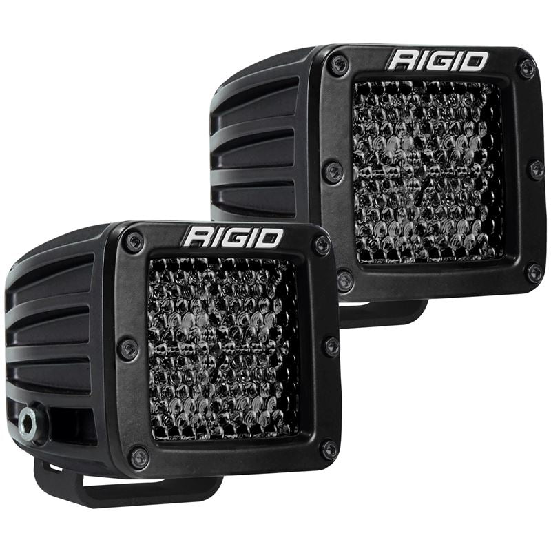 Rigid Industries D Series PRO Midnight Edition - Spot - Diffused - Pair (202513BLK)