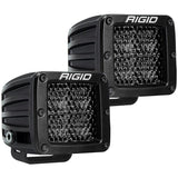 Rigid Industries D Series PRO Midnight Edition - Spot - Diffused - Pair (202513BLK)