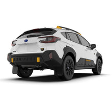 Load image into Gallery viewer, Rally Armor Black Mud Flap/White Logo for 2024 Crosstrek Wilderness (MF116-UR-BLK-WH)