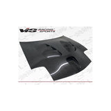 VIS Racing Fuzion Style Black Carbon Fiber Hood (93MZRX72DFZ-010C)