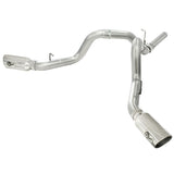 aFe Large Bore-HD 4 IN 409 Stainless Steel DPF-Back Exhaust System w/Polished Tip (49-44043-P)