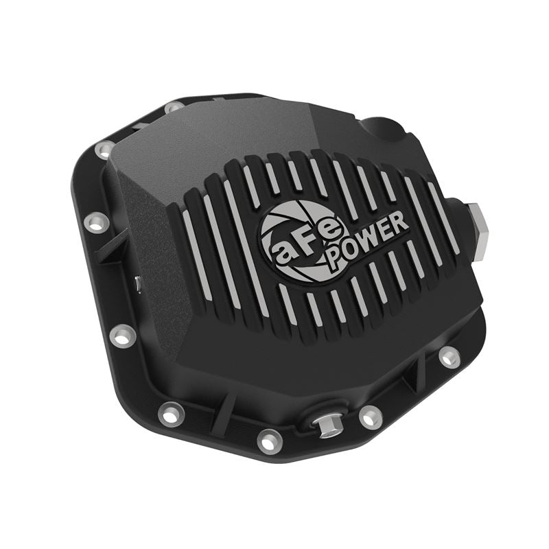 aFe Pro Series Differential Cover Black w/ Machined Fins and Gear Oil (Dana M220) (46-71171B)