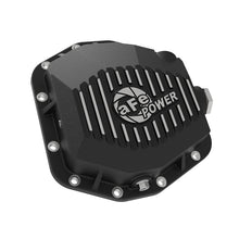 Load image into Gallery viewer, aFe Pro Series Differential Cover Black w/ Machined Fins and Gear Oil (Dana M220) (46-71171B)