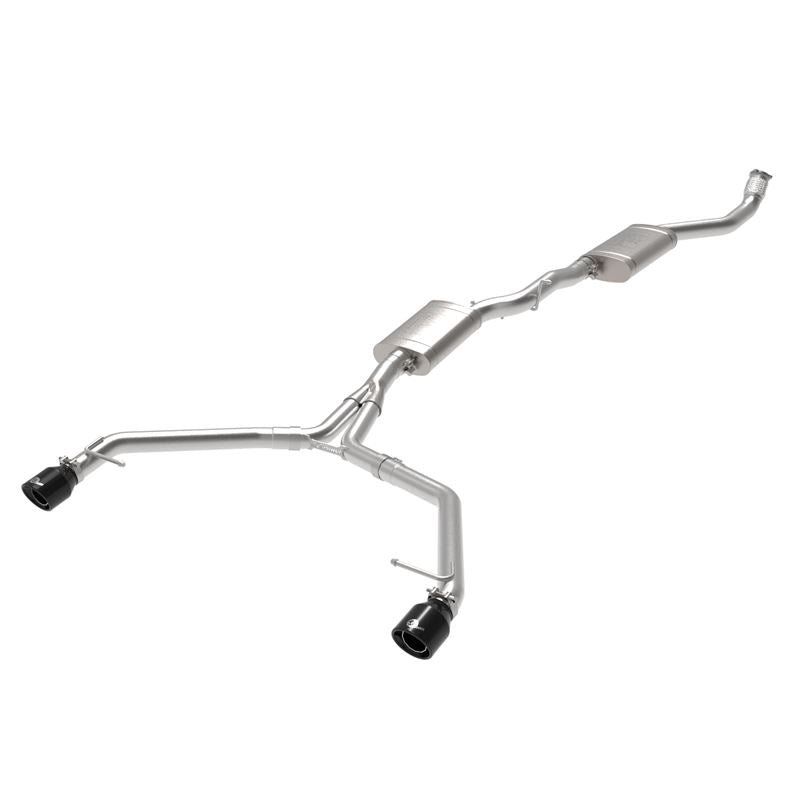 aFe MACH Force-Xp 3 IN to 2-1/2 IN Stainless Steel Cat-Back Exhaust w/ Black Tip for 2013-2016 Audi allroad(49-36438-B)