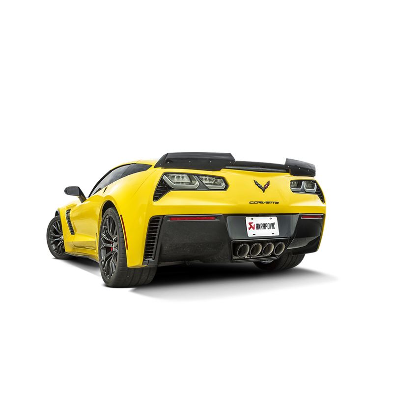 Akrapovic 14-17 Chevrolet Corvette Stingray (C7) Slip-On Line Titanium w/ Carbon Tips (MTP-CO/TI/1)