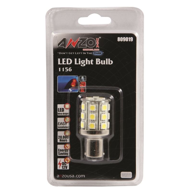 ANZO USA LED Bulbs Universal LED 1156 White - 24 LEDs 2in Tall (809019)