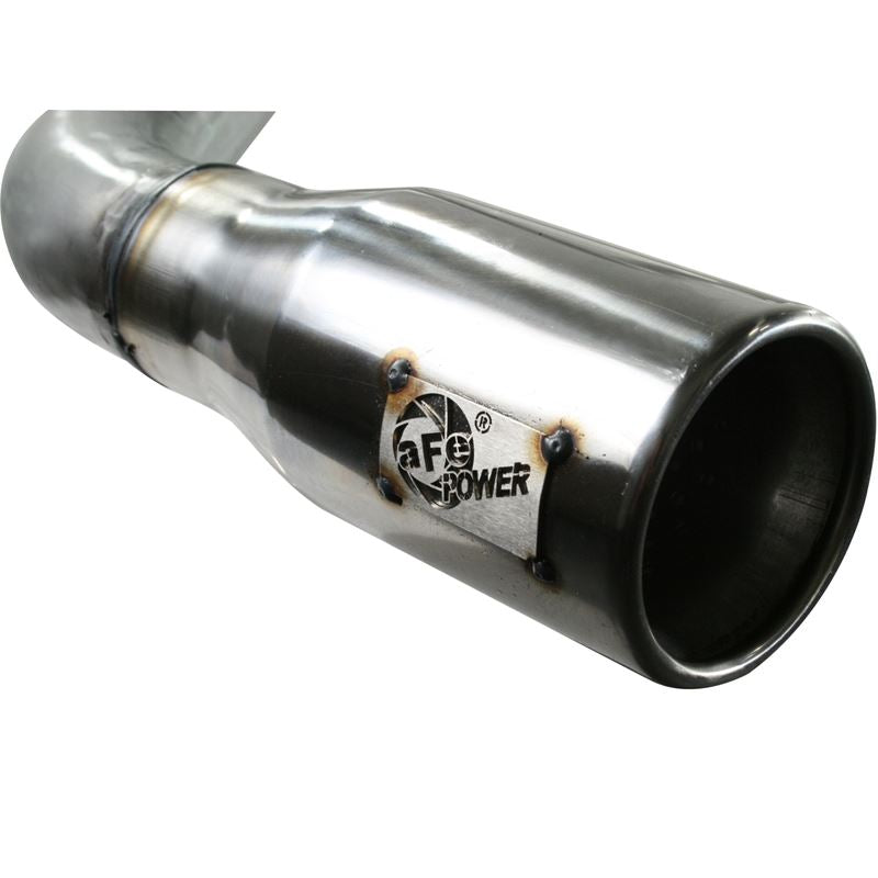 aFe ATLAS 2-1/2 IN Aluminized Steel Cat-Back Exhaust System w/ Muffler and Polish Tip (49-03042-1)