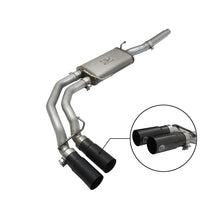 Load image into Gallery viewer, aFe Rebel Series 3 IN to 2-1/2 IN 409 Stainless Steel Cat-Back Exhaust w/Black Tip (49-43079-B)