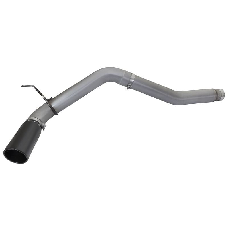 aFe Large Bore-HD 5 IN DPF-Back Stainless Steel Exhaust System w/Black Tip (49-46112-B)