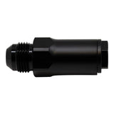 DeatschWerks 8AN Male Flare to 1/2in Ford Male EFI Quick Connect Adapter - Anodized Matte Black(6-02-0107-B)