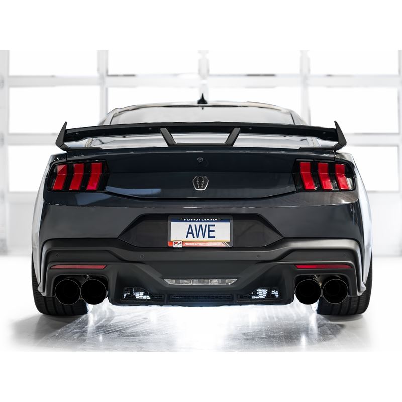 AWE SwitchPath Catback Exhaust w/ Quad Diamond Black Tips for 2024 Ford Mustang Dark Horse S650 RWD (3025-43375)