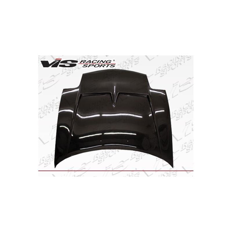 VIS Racing Invader Style Black Carbon Fiber Hood (93MZRX72DVS-010C)