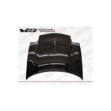 Load image into Gallery viewer, VIS Racing Invader Style Black Carbon Fiber Hood (93MZRX72DVS-010C)