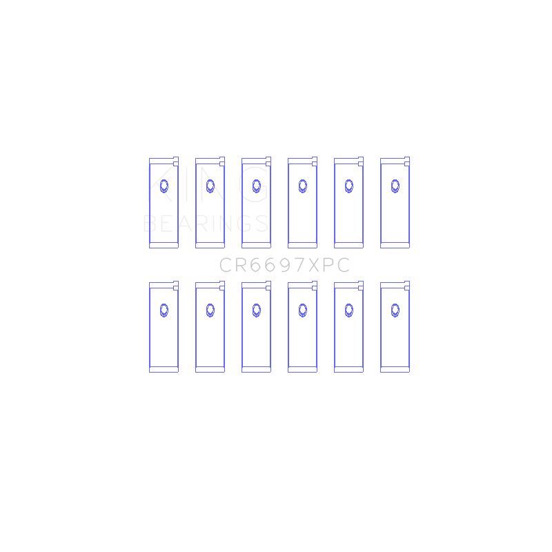 King Engine Bearings Connecting Rod Bearing Set (CR6697XPC STDX)