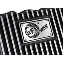 Load image into Gallery viewer, aFe Power Transmission Pan Black w/ Machined Fins (46-70242)