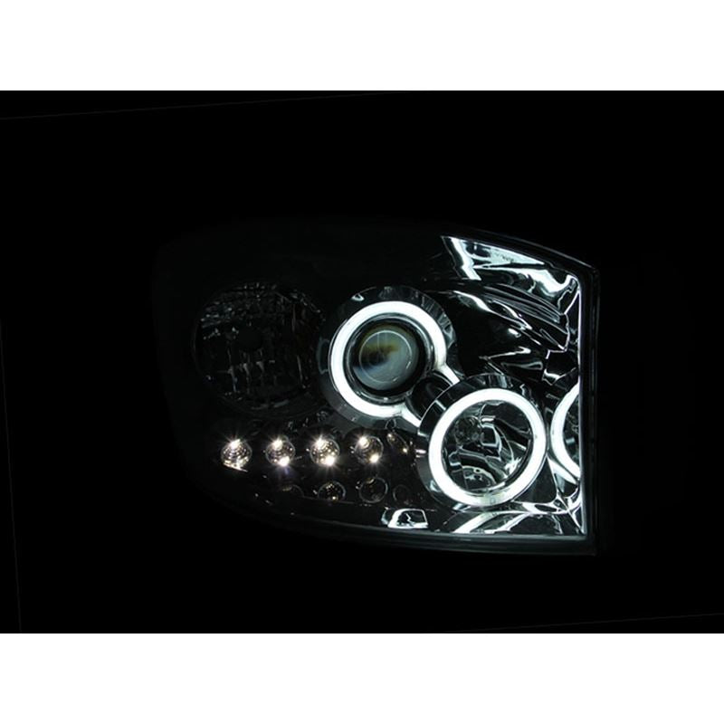 ANZO USA 2006-2008 Dodge Ram 1500 Projector Headlights w/ Halo Chrome (CCFL) (111103)