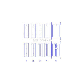 King Engine Bearings Main Bearing Set for 1960-1963 GMC 1000 Series (MB 554XP)