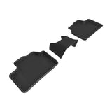 3D Maxpider 22-24 Volvo XC40 Recharge Kagu 2nd Row Floormat - Black (L1VV04221509)